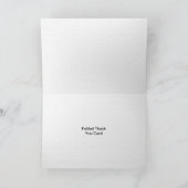 Benutzerdefinierte geklappte Grußkarten | Jeder An Dankeskarte (Innenseite)