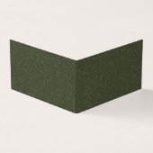 Benutzerdefinierte geklappte Karte - Moosgrün + Te (Vorderseite)