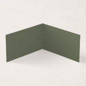 Benutzerdefinierte geklappte Karte - Moosgrün + Te (Innenseite)