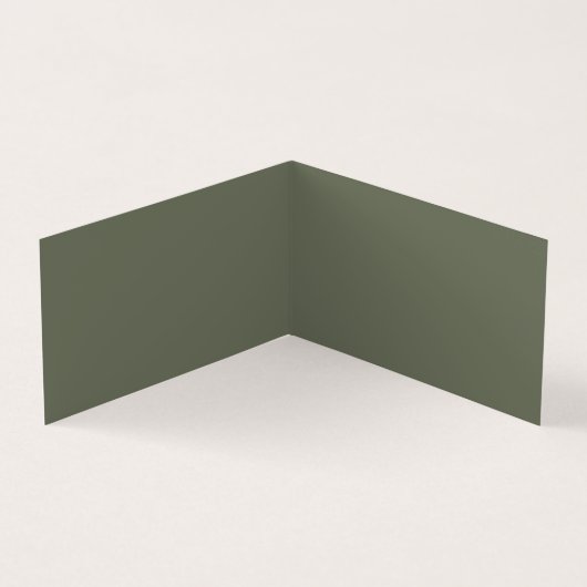 Benutzerdefinierte geklappte Karte - Moosgrün + Te (Innenseite)