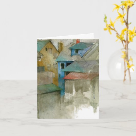 Benutzerdefinierte, geklappte Note Card Karte (Gelbe Blume)