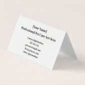 Benutzerdefinierte geklappte Visitenkarte für die  Visitenkarten (Vorderseite)