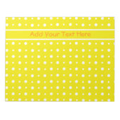Benutzerdefinierte gelbe Notepad- oder Jotter-Punk Notizblock (Vorderseite)