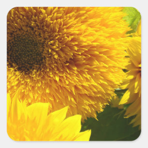 Benutzerdefinierte Gelbe Sonnenblumen Aufkleber Fü