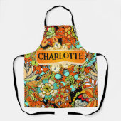 Benutzerdefinierte Gemusterte florale Schürze (Vorderseite)