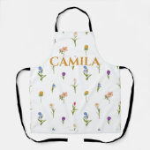Benutzerdefinierte Gemusterte florale Schürze (Vorderseite)