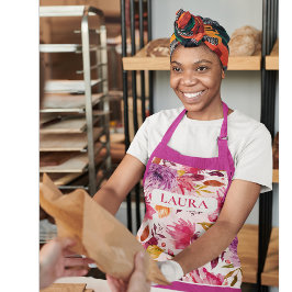 Benutzerdefinierte Gemusterte florale Schürze