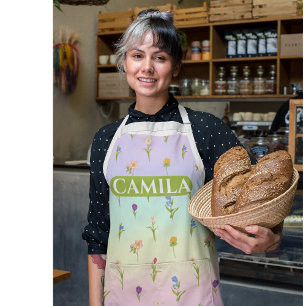 Benutzerdefinierte Gemusterte florale Schürze