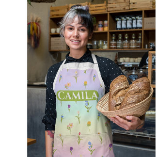 Benutzerdefinierte Gemusterte florale Schürze