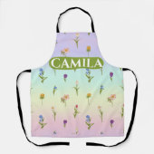 Benutzerdefinierte Gemusterte florale Schürze (Vorderseite)
