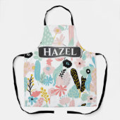 Benutzerdefinierte Gemusterte florale Schürze (Vorderseite)