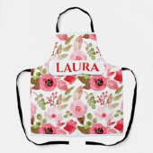 Benutzerdefinierte Gemusterte florale Schürze (Vorderseite)