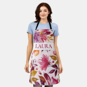 Benutzerdefinierte Gemusterte florale Schürze (Getragen)