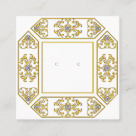 Benutzerdefinierte geometrische Filigree- und Gem- Telefonnummerkarte