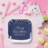 Benutzerdefinierte geschäftliche Frohe Weihnachten Pappteller (Party)