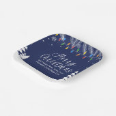 Benutzerdefinierte geschäftliche Frohe Weihnachten Pappteller (Gewinkelt)