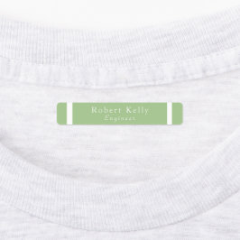 Benutzerdefinierte Geschäftsbereiche mit grünen un Etiketten