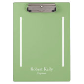 Benutzerdefinierte Geschäftsbereiche mit grünen un Klemmbrett (Vorderseite)