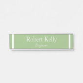 Benutzerdefinierte Geschäftsbereiche mit grünen un Türschild (Vorderseite )