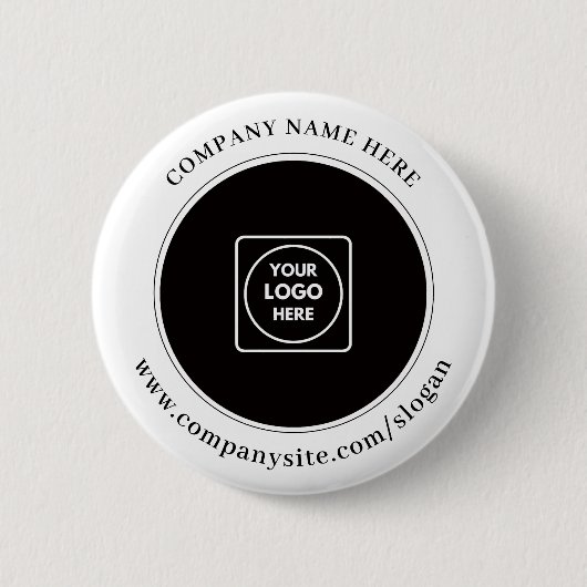 Benutzerdefinierte Geschäftslogo-Branding für Werb Button (Vorderseite)