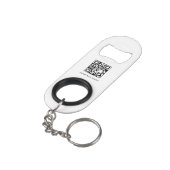 Benutzerdefinierte Geschäftslogo-Website-QR-Code-B Mini Flaschenöffner (Rückseite Schrägansicht)