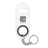 Benutzerdefinierte Geschäftslogo-Website-QR-Code-B Mini Flaschenöffner (Rückseite)