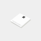 Benutzerdefinierte Geschäftslogos und Kontaktinfor Post-it Klebezettel (angewinkelt)