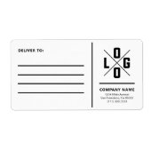 Benutzerdefinierte Geschäftsversandadresse mit Log (Vorne)