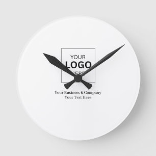 Benutzerdefinierte Geschäftsvorlagen-Logo Runde Wanduhr