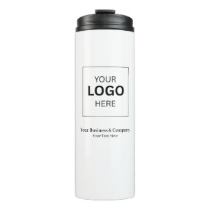 Benutzerdefinierte Geschäftsvorlagen-Logo Thermosbecher