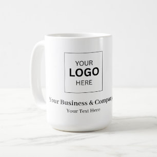 Benutzerdefinierte Geschäftsvorlagen mit Logo Kaffeetasse
