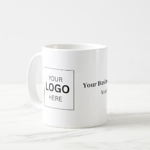 Benutzerdefinierte Geschäftsvorlagen mit Logo Kaffeetasse