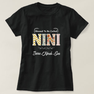 Benutzerdefinierte Gesegnet, um Nini Kids Art Flow T-Shirt
