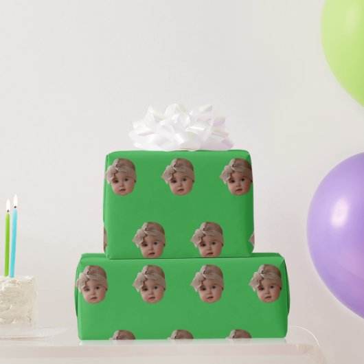 Benutzerdefinierte Gesicht Geburtstagsfeier Benutz Geschenkpapier (Partygeschenke)