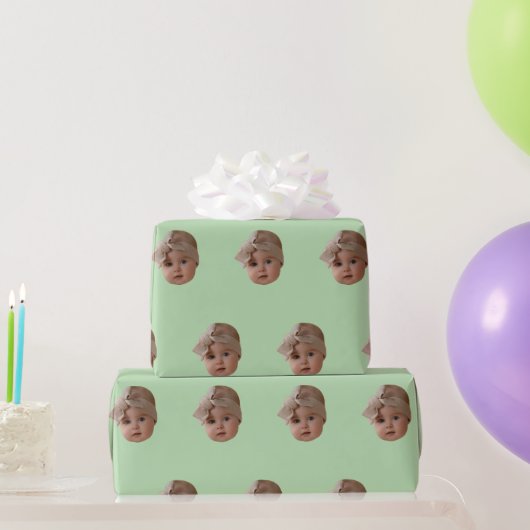 Benutzerdefinierte Gesicht Geburtstagsfeier Benutz Geschenkpapier (Partygeschenke)