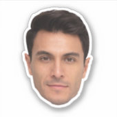 Benutzerdefinierte Gesicht-Sticker – Personalisier Aufkleber (Vorderseite)