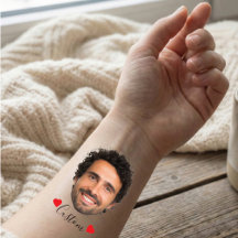Benutzerdefinierte Gesicht-Temporäre-Tattoos – Jun