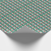 Benutzerdefinierte Gesichter Unkrautmuster Geschenkpapier (Ecke)