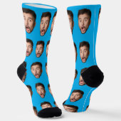 Benutzerdefinierte Gesichts-Socken Personalisierte Socken (Gewinkelt)