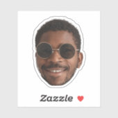 Benutzerdefinierte Gesichtserkennung für Geburtsta Aufkleber (Blatt)