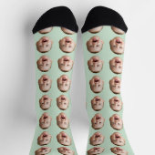 Benutzerdefinierte Gesichtsfoto-Personalisierte So Socken (Oben)