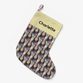 Benutzerdefinierte Gesichtsocken - Foto Sock, kund Kleiner Weihnachtsstrumpf (Vorderansicht (hängend))