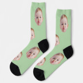 Benutzerdefinierte Gesichtssocken Geschenk Persona Socken (Linkes Detail)