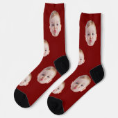 Benutzerdefinierte Gesichtssocken Geschenk Persona Socken (Linkes Detail)