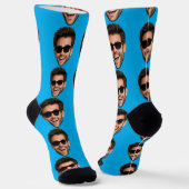 Benutzerdefinierte Gesichtssocken Personalisierte Socken (Gewinkelt)