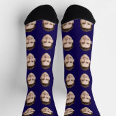 Benutzerdefinierte Gesichtssocken Personalisierte  Socken (Oben)