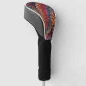 Benutzerdefinierte gestreifte Fantasy-Driver-Golfk Golf Headcover (angewinkelt)