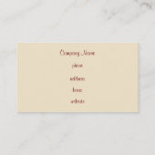 Benutzerdefinierte, gestreifte Visitenkarte (Rückseite)