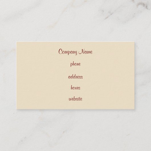 Benutzerdefinierte, gestreifte Visitenkarte (Rückseite)