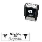 Benutzerdefinierte Gesundheitsadresse Briefmarke a Permastempel (Beispiel)